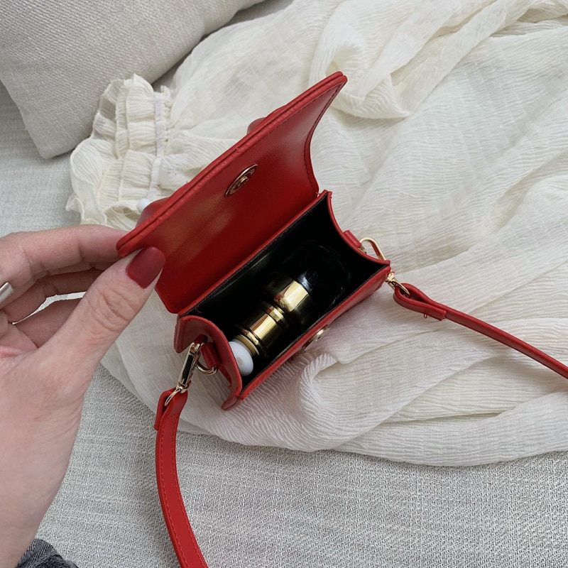 Claret Crossbody-handväska I Läder För Kvinnor - Stor-Grön