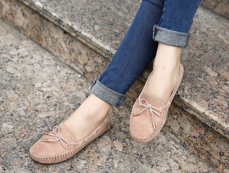 Clarise Flat Loafer-skor För Kvinnor - Beige