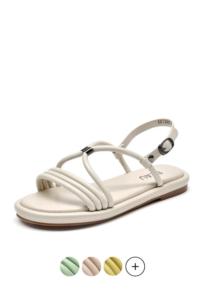 Claritza Lädersandal För Kvinnor