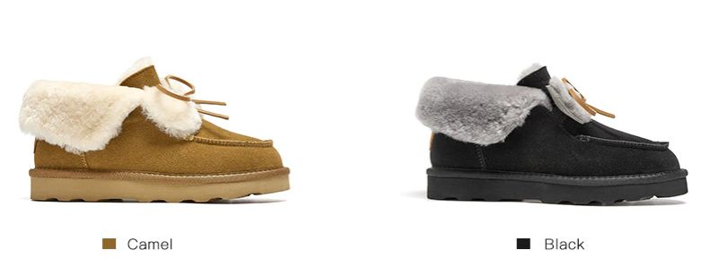Clariza Flat Winter Loafer För Kvinnor - Kamel