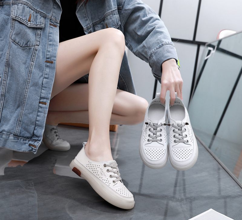 Claudia Casual Sports Sneaker För Kvinnor - Beige