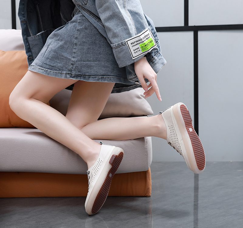 Claudia Casual Sports Sneaker För Kvinnor - Beige