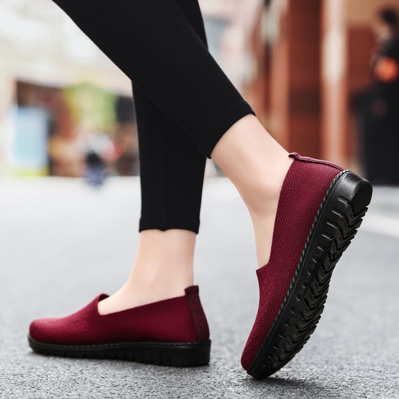 Claudia Damers Andas Bekväma Slip-on Loafer Skor - Röd