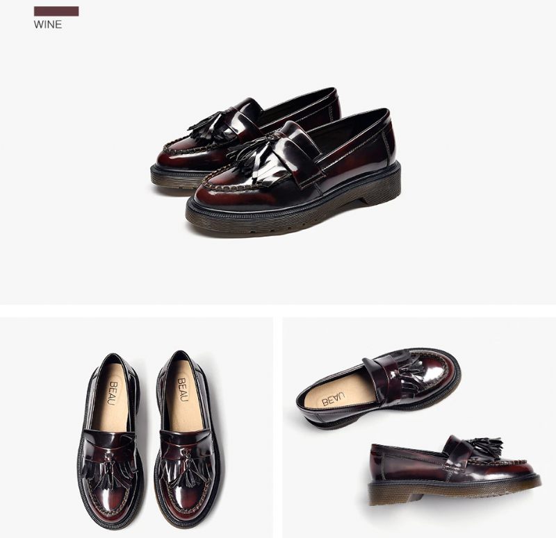 Claudy Flat Loafers För Kvinnor Med Plattform - Svart