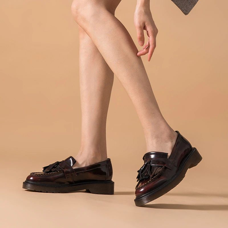 Claudy Flat Loafers För Kvinnor Med Plattform - Svart