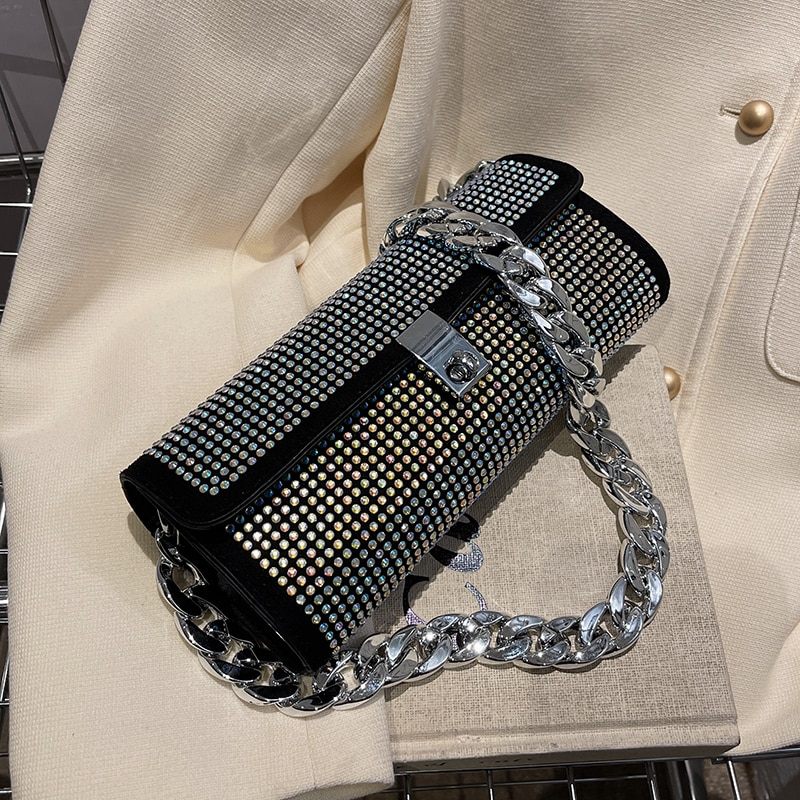 Clavijo Liten Handväska För Kvinnor Med Lyxiga Strass - Flerfärgad