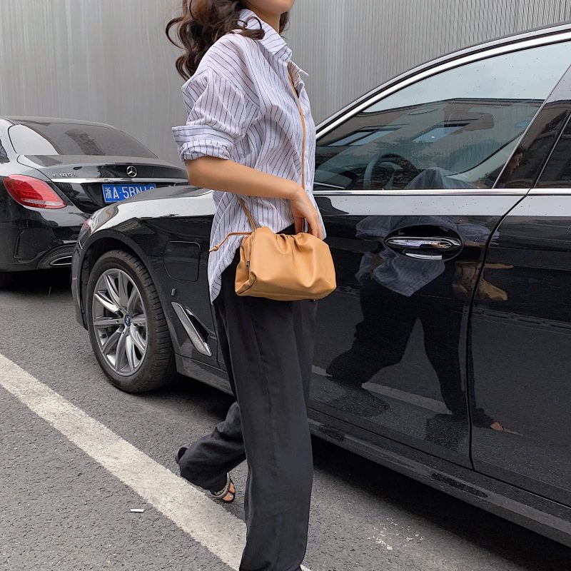 Cleo Crossbody-handväska I Läder För Kvinnor - Grön