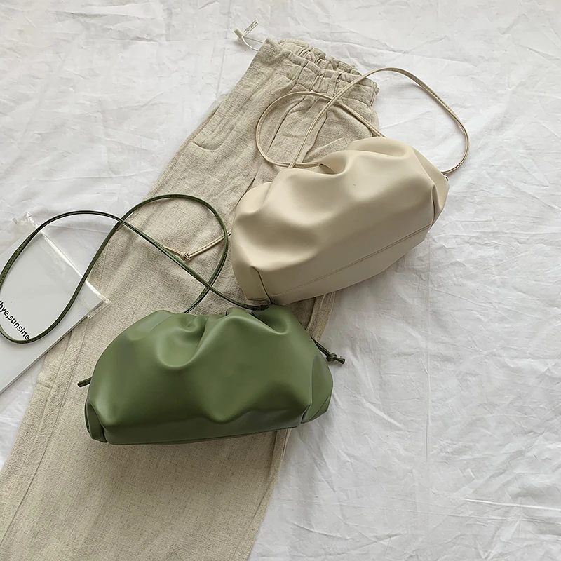 Cleo Crossbody-handväska I Läder För Kvinnor - Grön