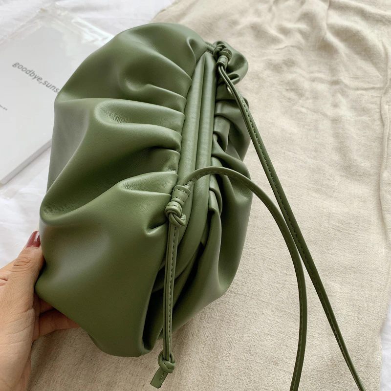 Cleo Crossbody-handväska I Läder För Kvinnor - Grön