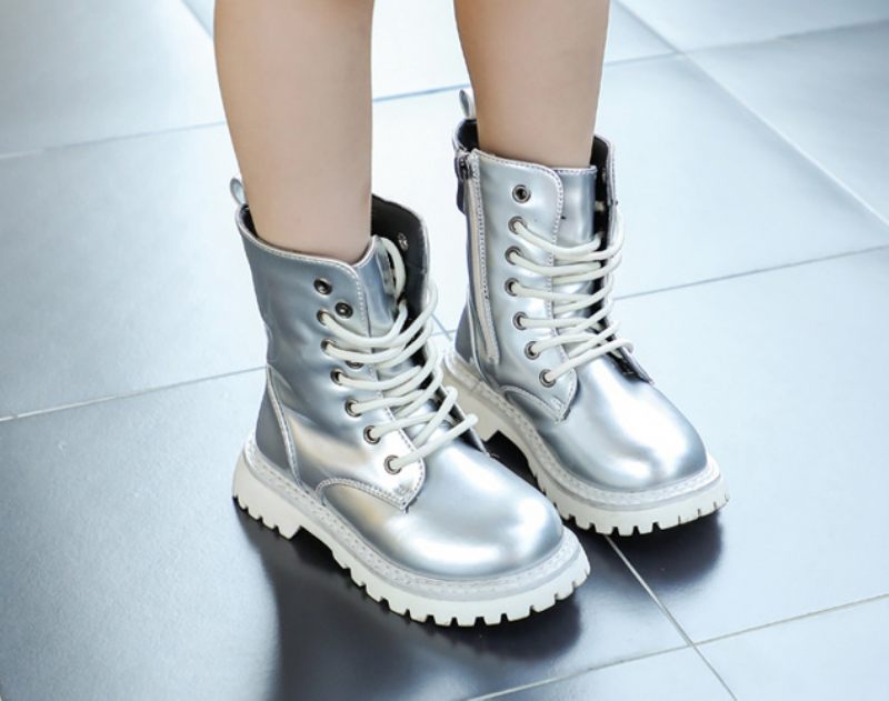 Cleo Fashion Boot För Flickor - Silver
