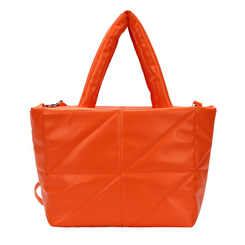 Cleo Quiltade Handväskor För Kvinnor - Orange