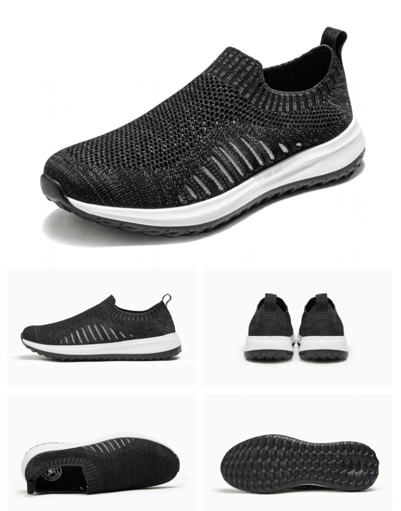 Clint Slip-on Casual Skor För Män - Svart