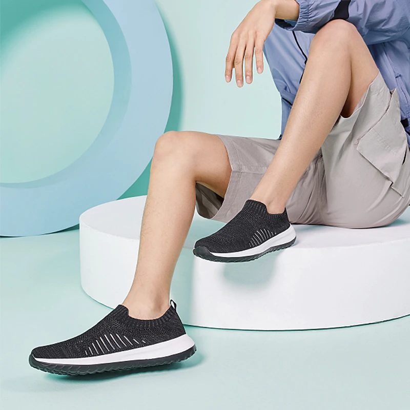 Clint Slip-on Casual Skor För Män - Svart