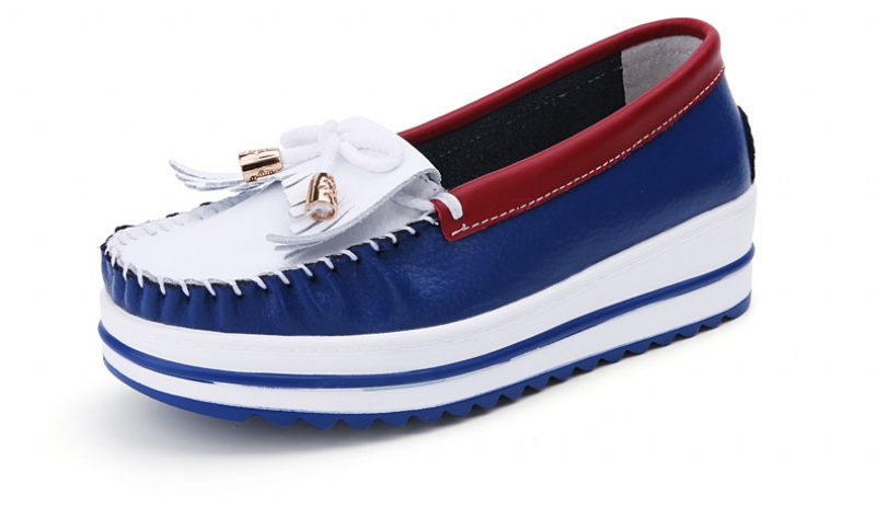 Colin Dam Loafer Läderskor - Blå