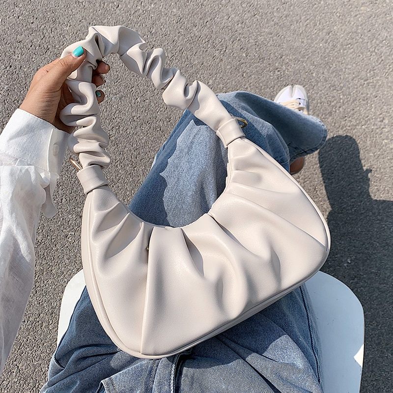 Colma Liten Läderhandväska För Kvinnor - Beige