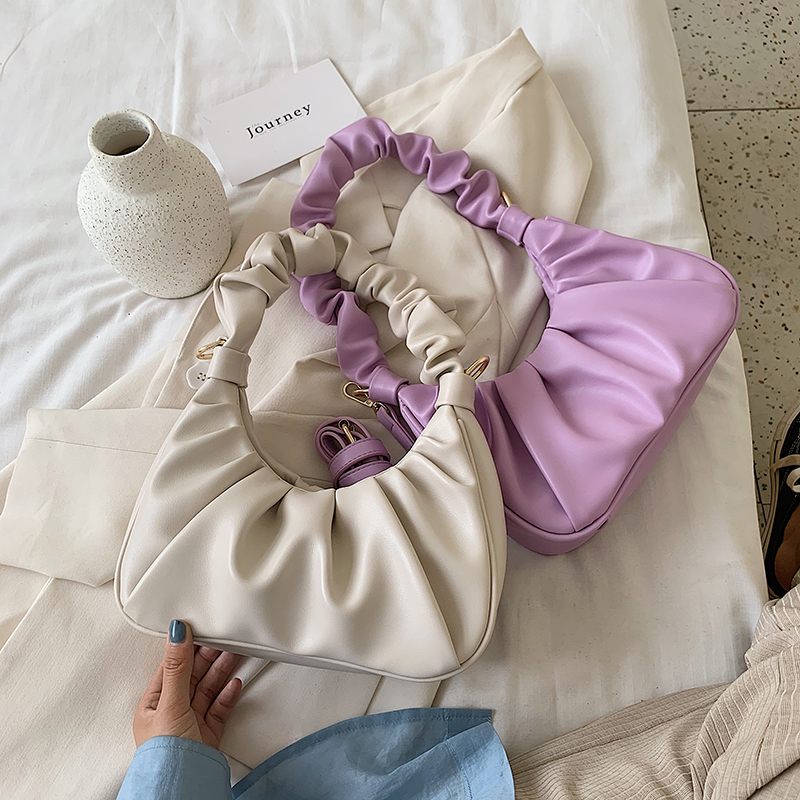 Colma Liten Läderhandväska För Kvinnor - Beige