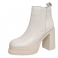 Beige kort plysch