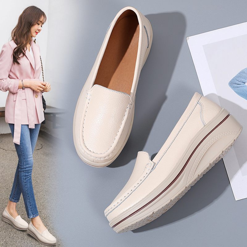 Coral Loafer Skor För Kvinnor - Beige