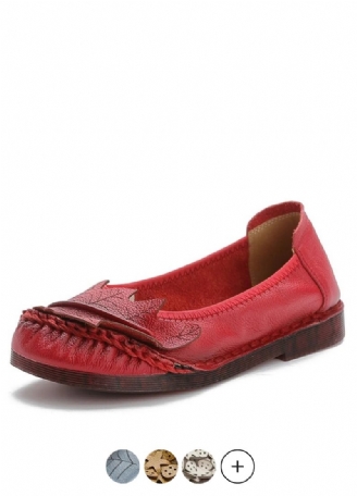 Coralia Platta Slip-on-skor I Läder För Kvinnor