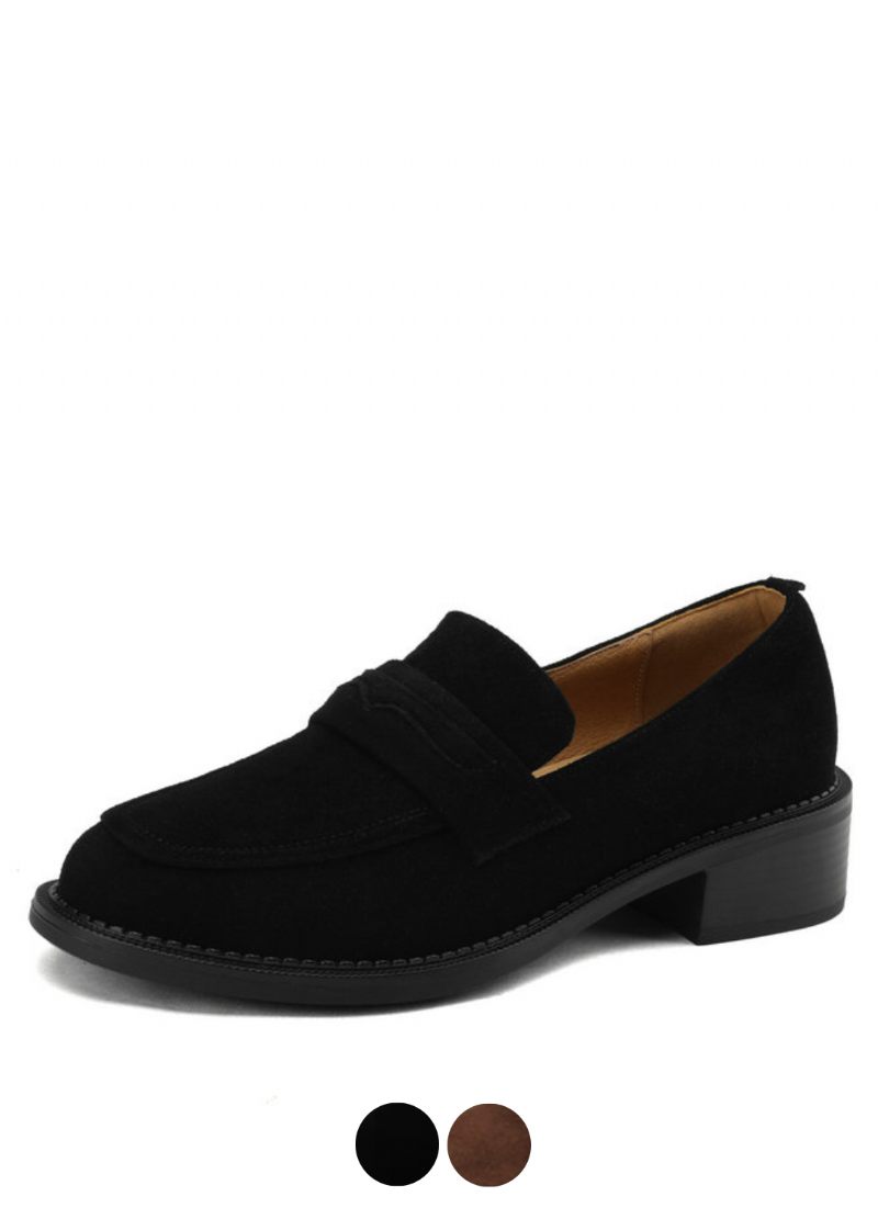 Cornelia Dam Med Heels Läder Loafer