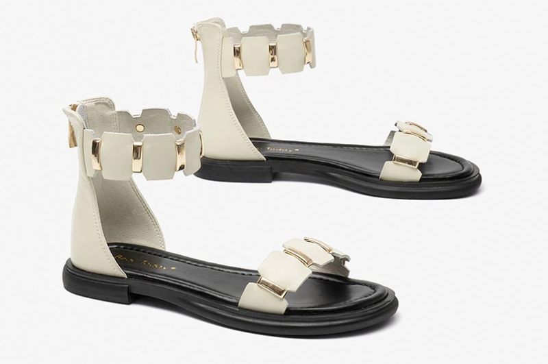Cornelia Skinnsandal För Kvinnor - Beige