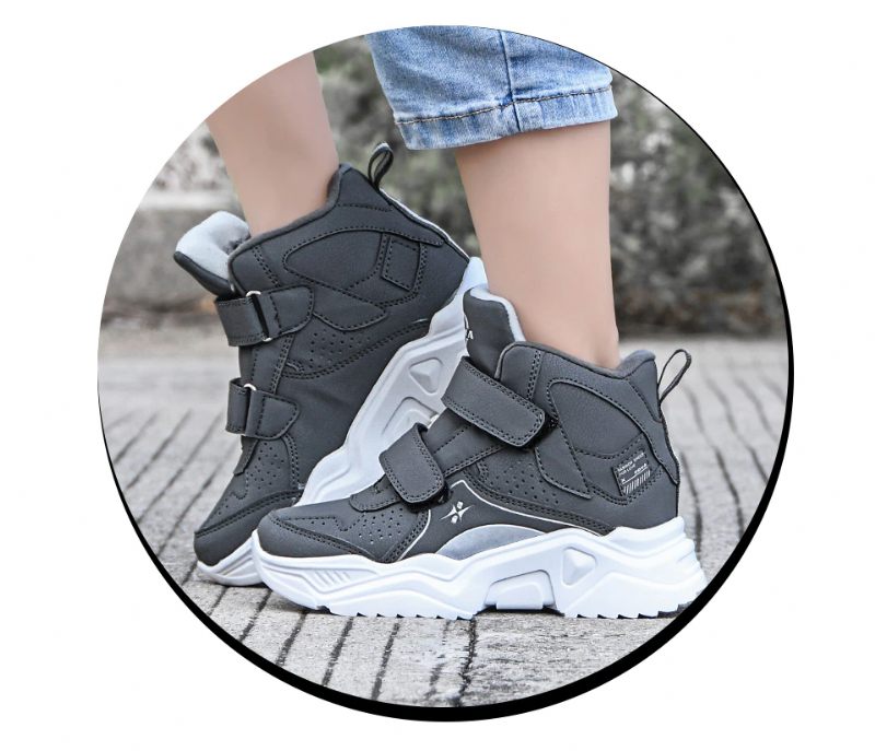 Cosgro Unisex Utomhussneaker För Barn - Svart päls