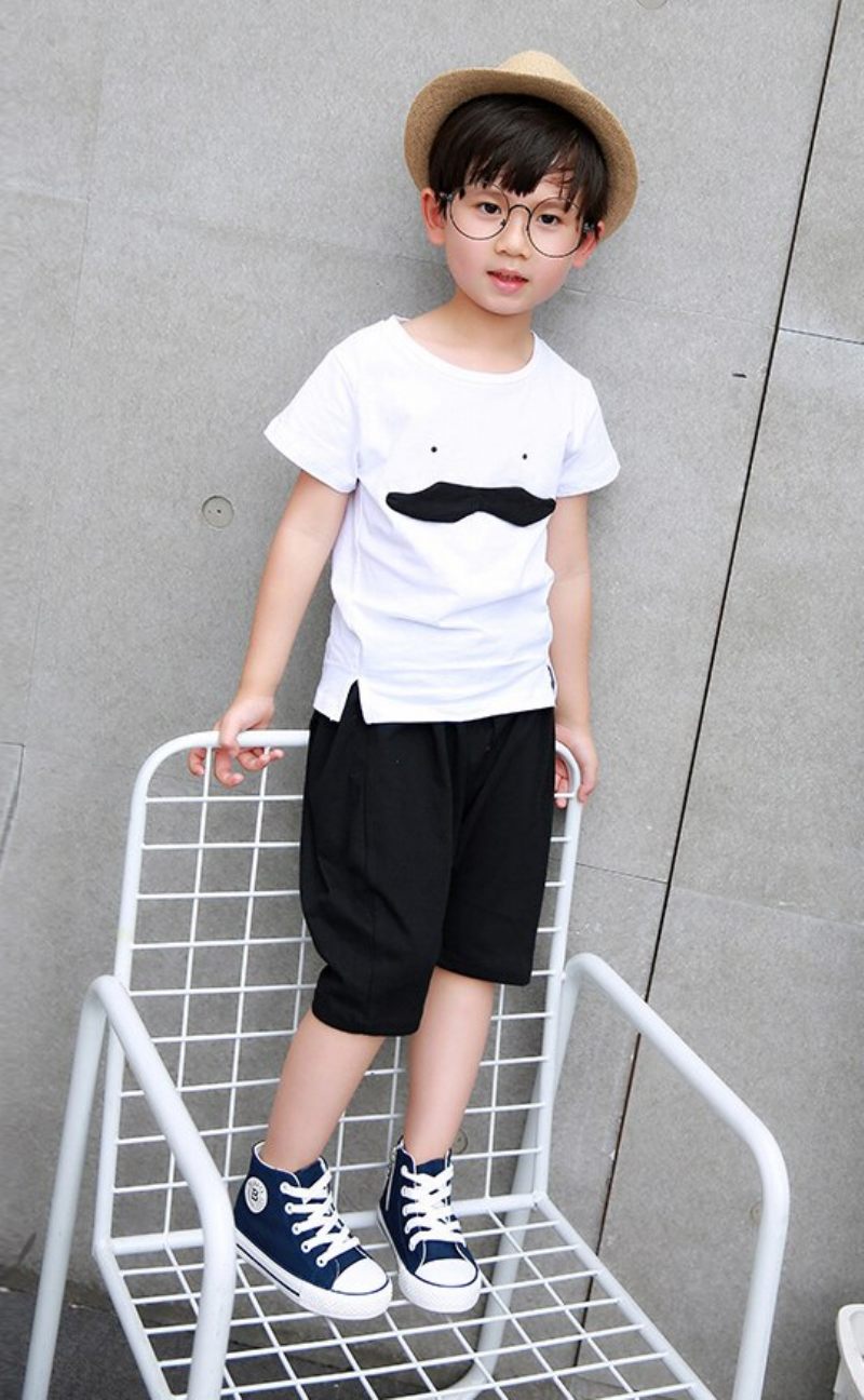Crix Little Pojkar Casual Sneaker - Vit