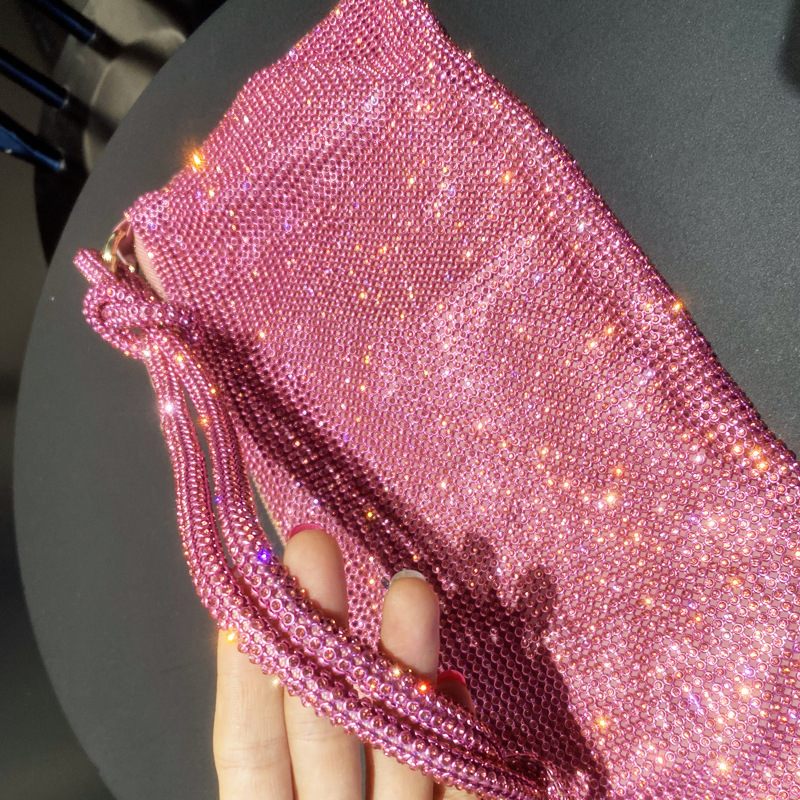 Dakota Handväska För Kvinnor Med Lyxiga Strass - Rosa