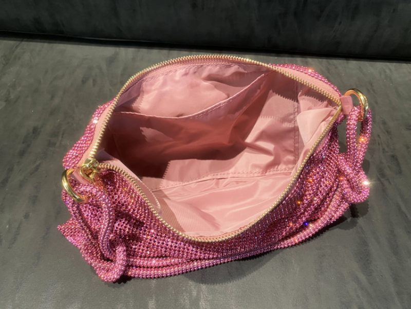 Dakota Handväska För Kvinnor Med Lyxiga Strass - Rosa