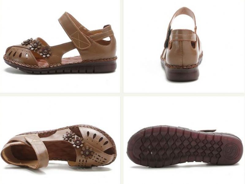 Dalena Platt Sandal För Kvinnor - Beige