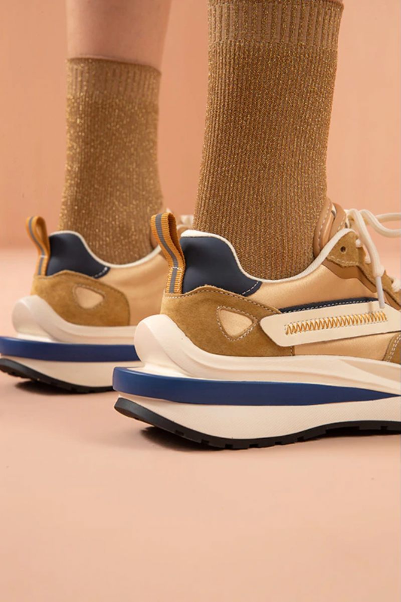 Dali Sneaker I Läder Med Snörning För Kvinnor - Balck