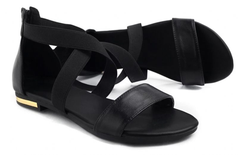 Dalia Lädersandal För Kvinnor - Röd