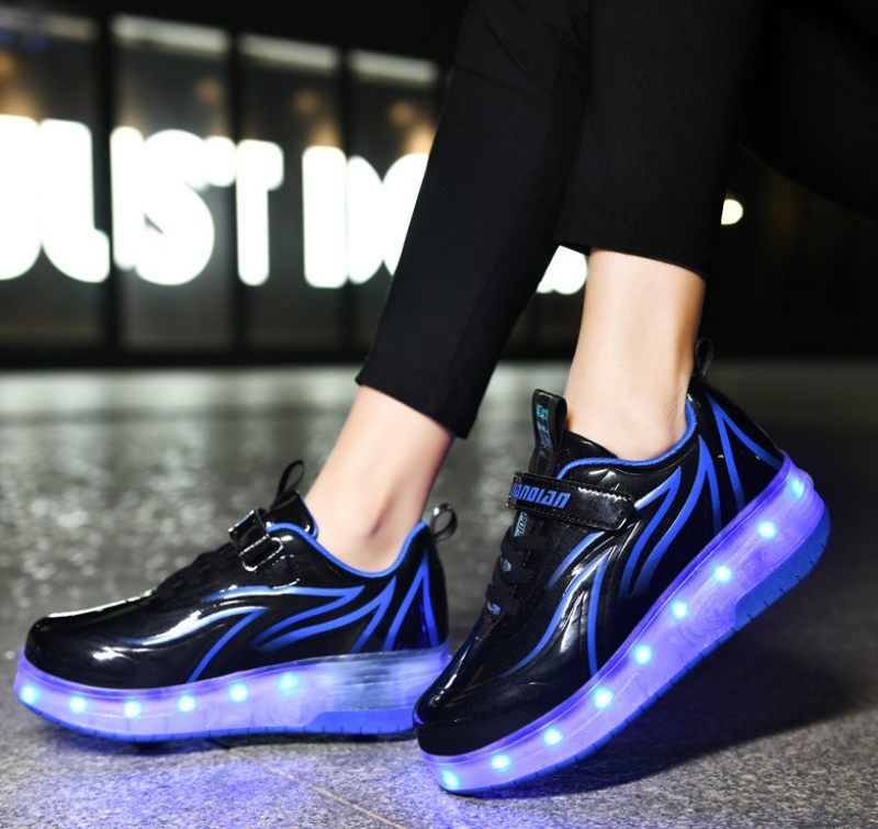 Dany Unisex Rolling Sneaker För Barn - Vit