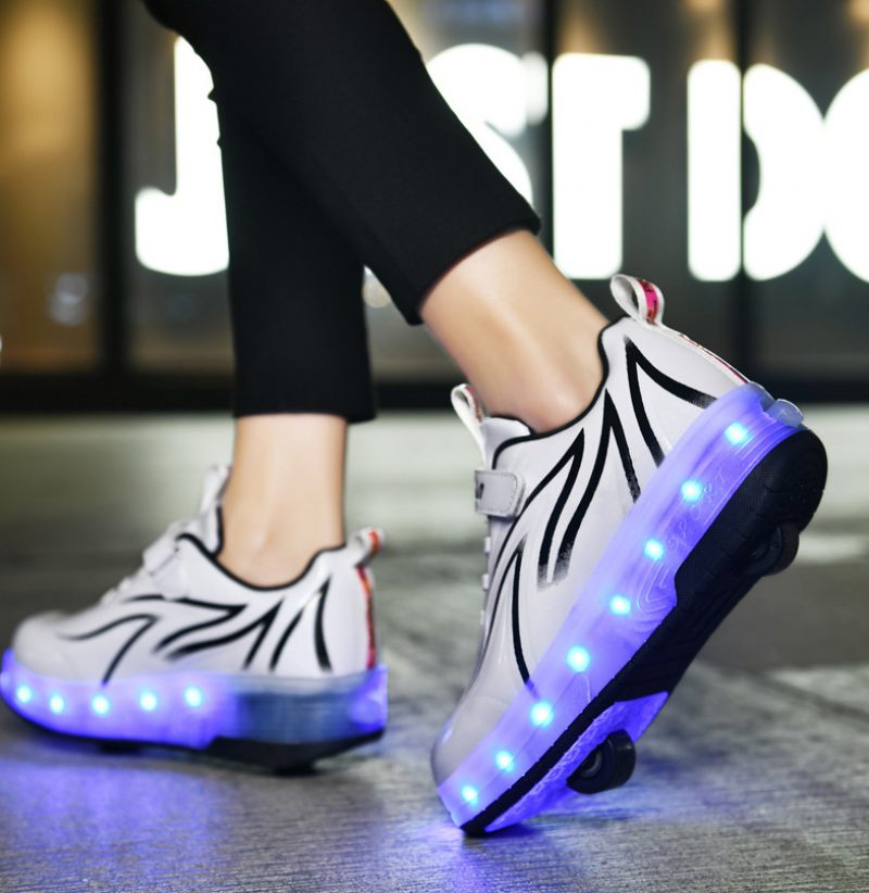 Dany Unisex Rolling Sneaker För Barn - Vit