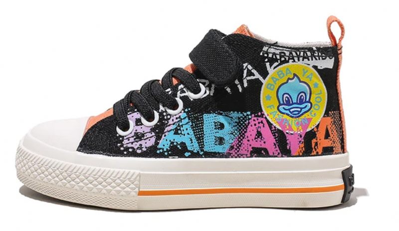 Darlin Höga Sneakers För Flickor - Svart