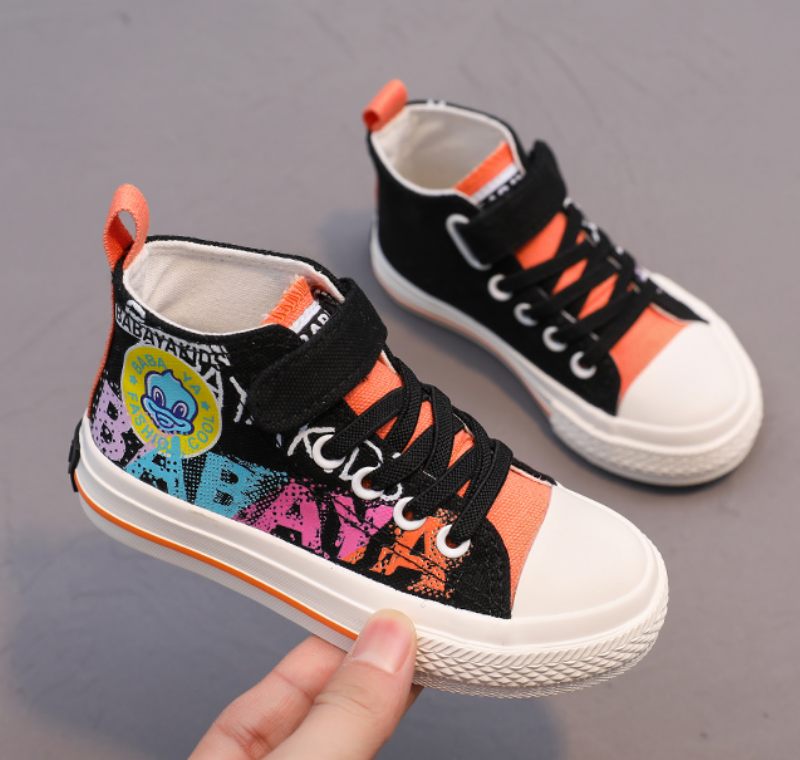 Darlin Höga Sneakers För Flickor - Svart