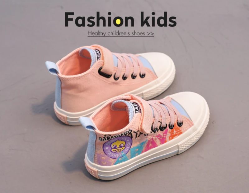 Darlin Höga Sneakers För Flickor - Svart