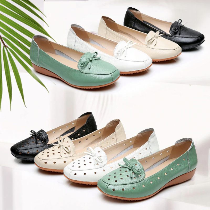 Delfina Dam Loafer Svarta Skor - Grön Hollow