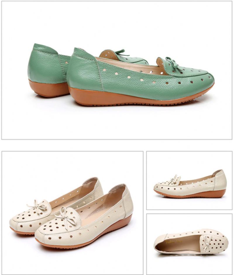 Delfina Dam Loafer Svarta Skor - Grön Hollow