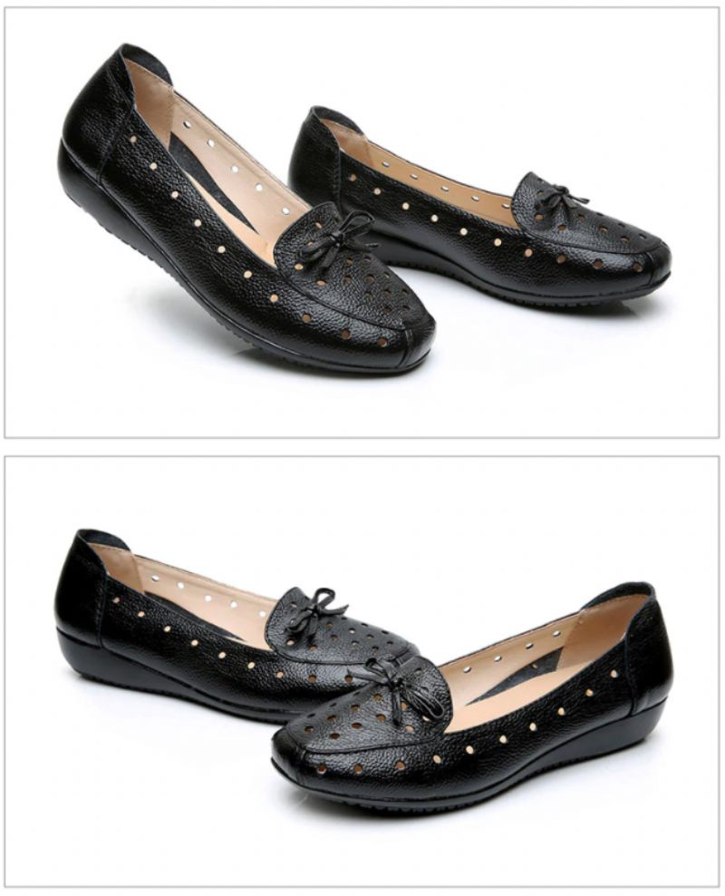 Delfina Dam Loafer Svarta Skor - Grön Hollow
