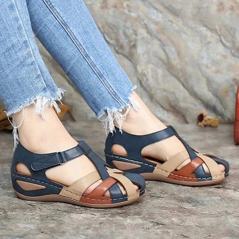 Delia Sandal Med Nära Tå För Kvinnor - Grön
