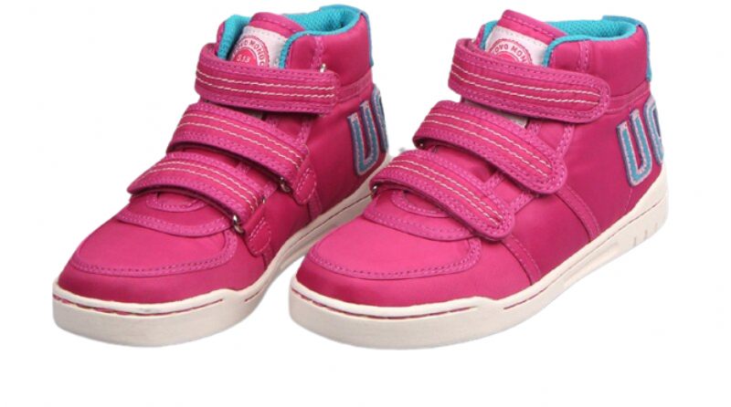 Delilah Höga Sneakers För Flickor - Fuscia