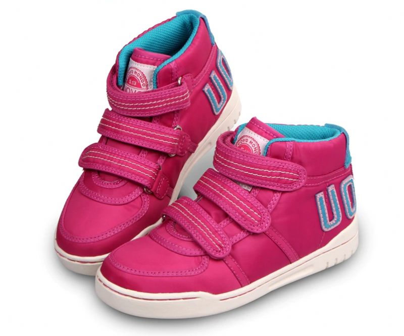 Delilah Höga Sneakers För Flickor - Fuscia