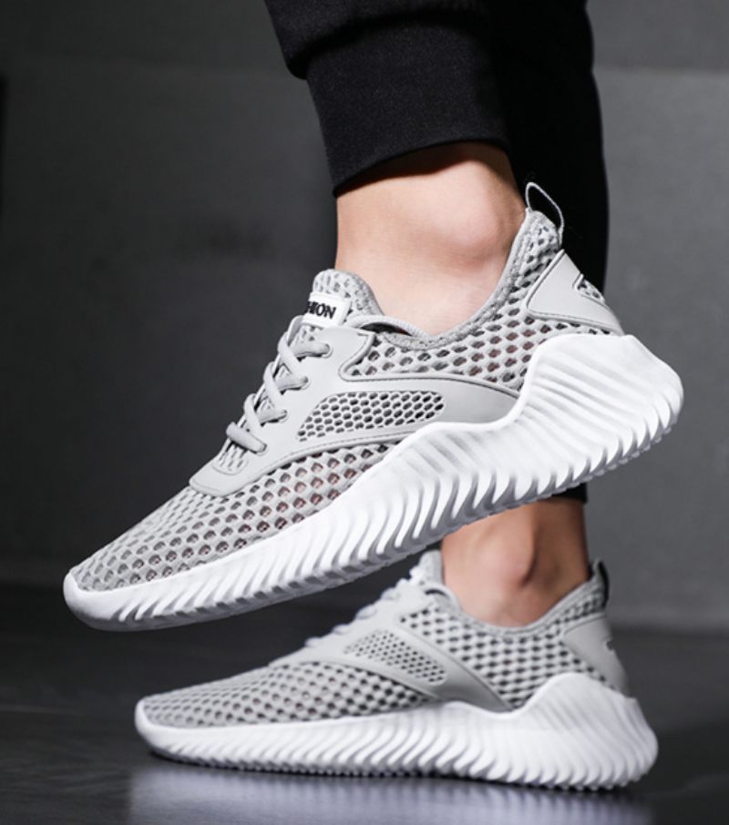 Delmey Modesneakers För Män - Grå