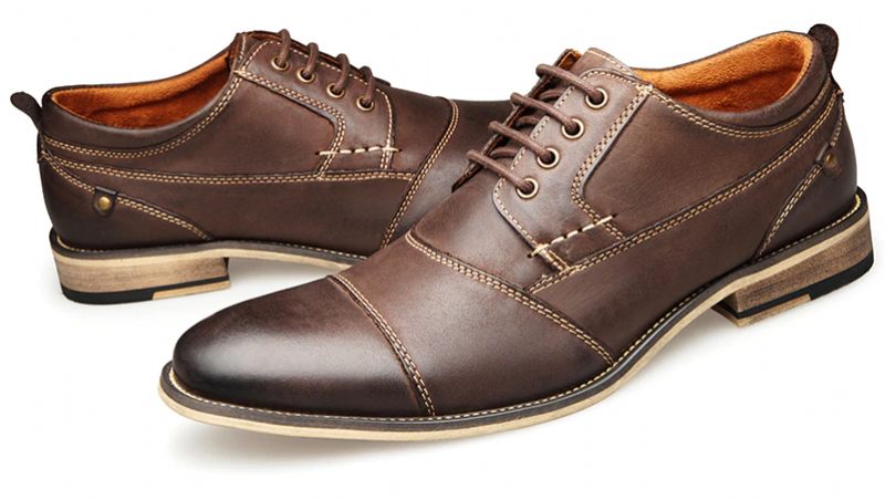 Demetrio Herr Casual Oxford - Kaffe