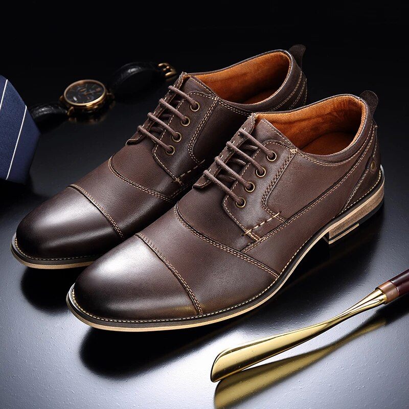 Demetrio Herr Casual Oxford - Kaffe