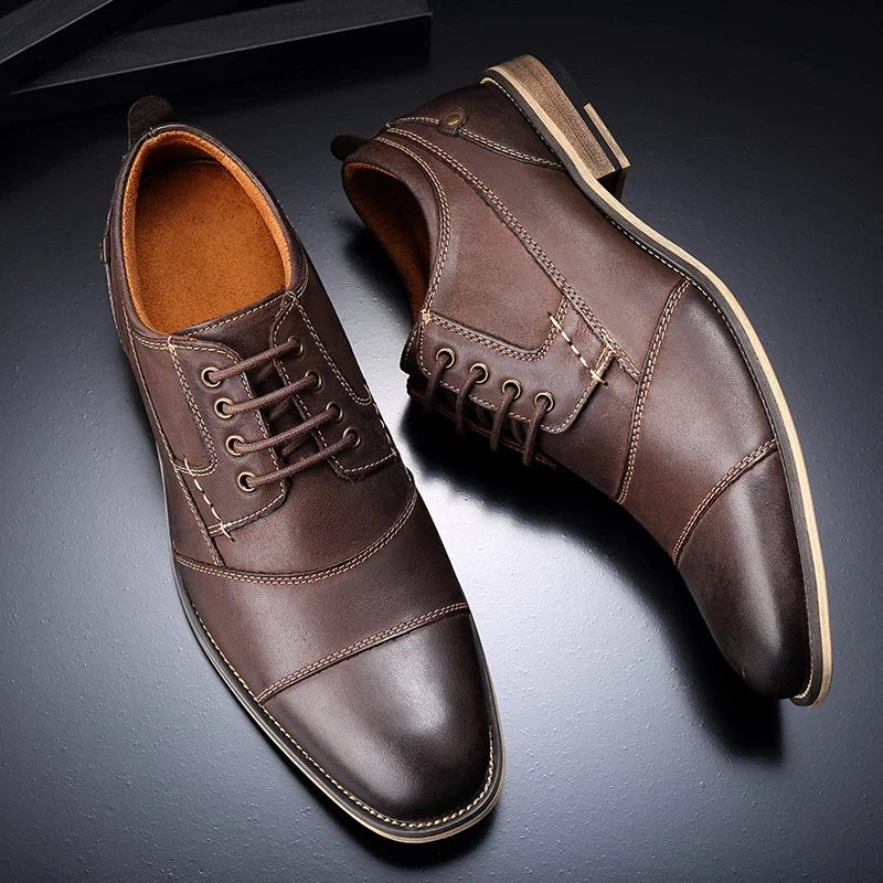 Demetrio Herr Casual Oxford - Kaffe
