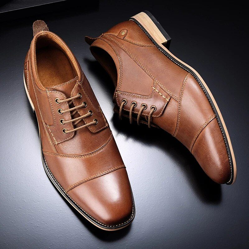 Demetrio Herr Casual Oxford - Kaffe