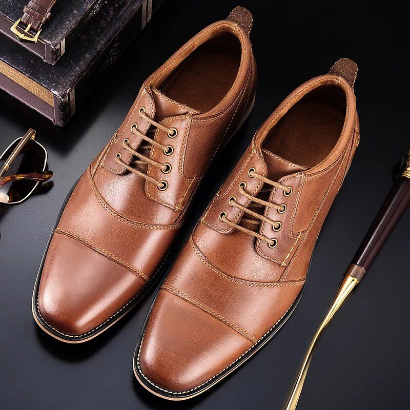 Demetrio Herr Casual Oxford - Kaffe