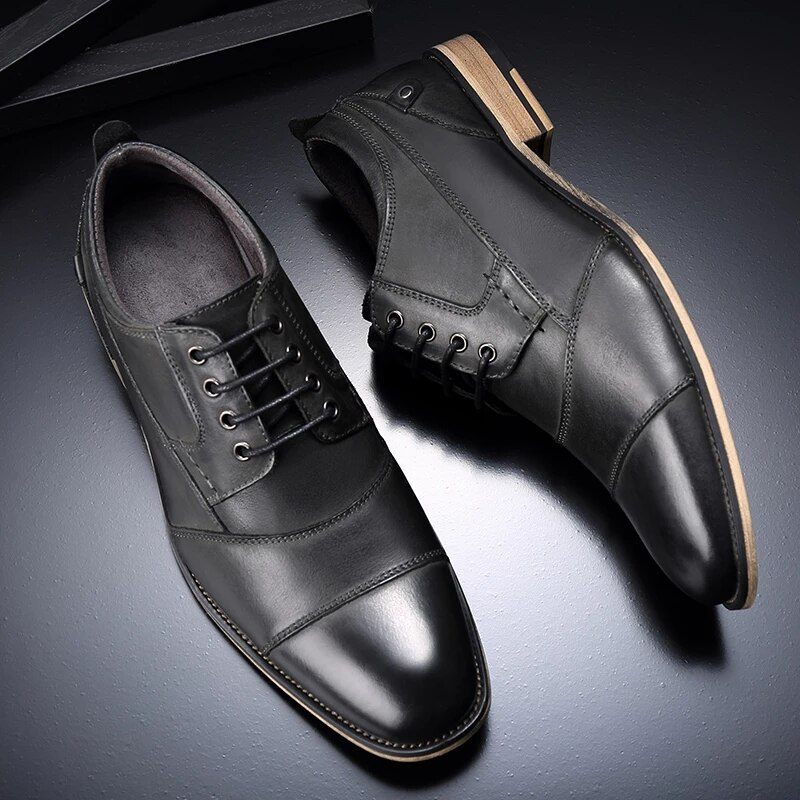 Demetrio Herr Casual Oxford - Kaffe